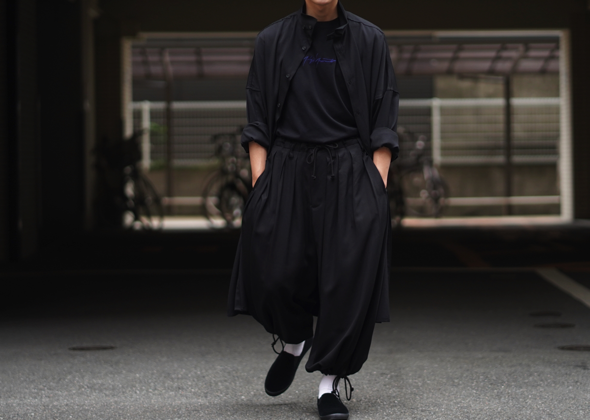 YOHJI YAMAMOTO Tencel Balloon Pants | HUES 福岡セレクトショップ