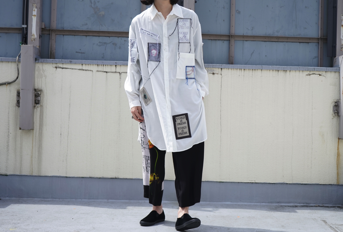 YOHJI YAMAMOTO 19S/S Patchwork Shirt | HUES 福岡セレクトショップ
