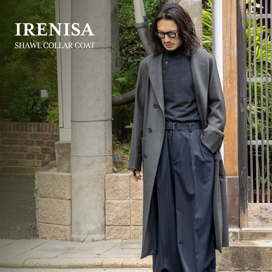 イレニサのショールカラーコート | HUES 福岡セレクトショップ