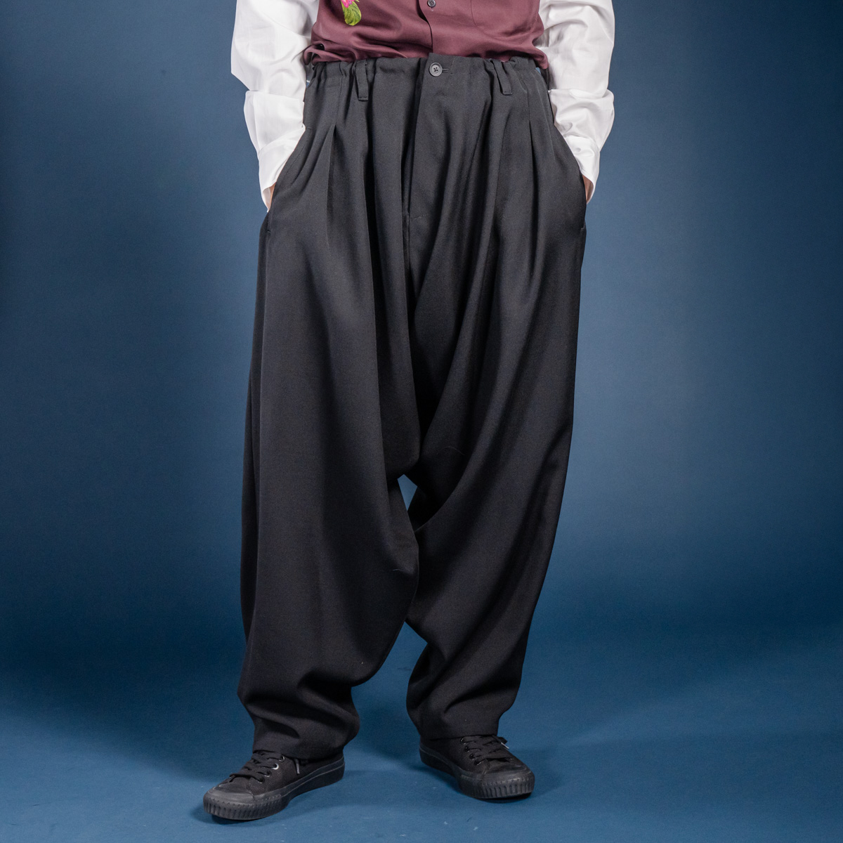 YOHJI YAMAMOTO 25AW アーミーギャバジン内ドレープパンツ | HUES 福岡