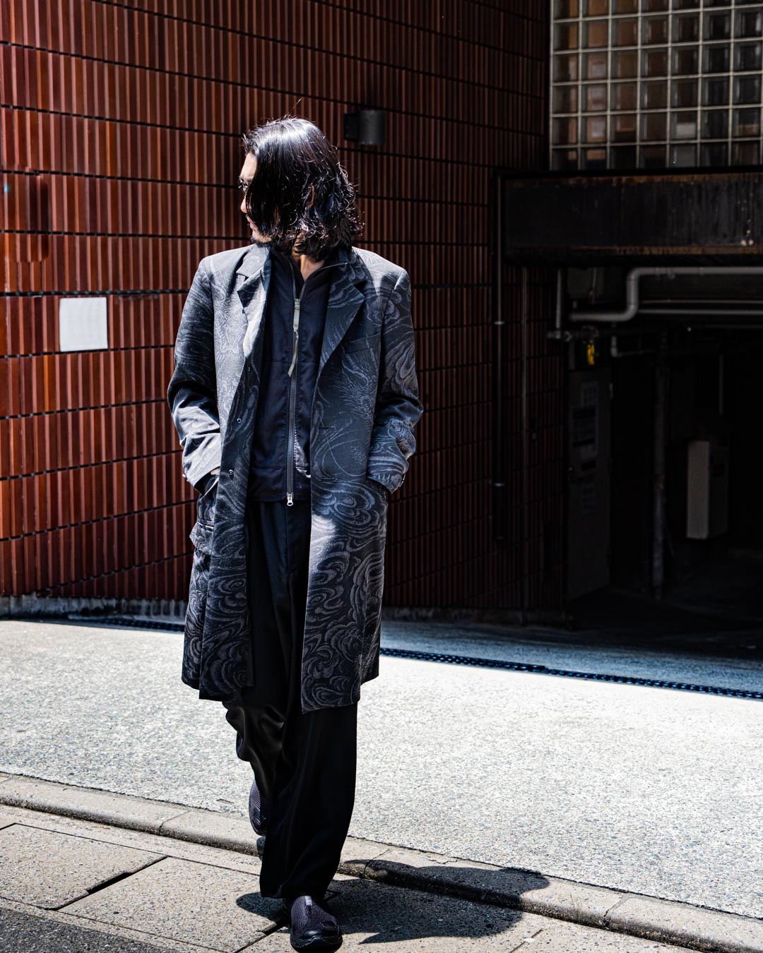 がぶらす yohji yamamoto pour homme 抜染コート 中古・古着通販