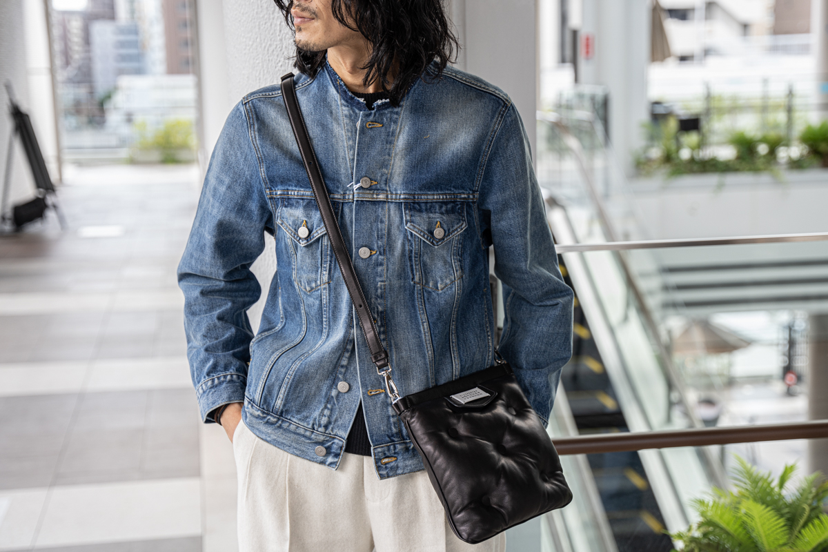 メゾンマルジェラのノーカラーデニムジャケット | HUES 福岡セレクト