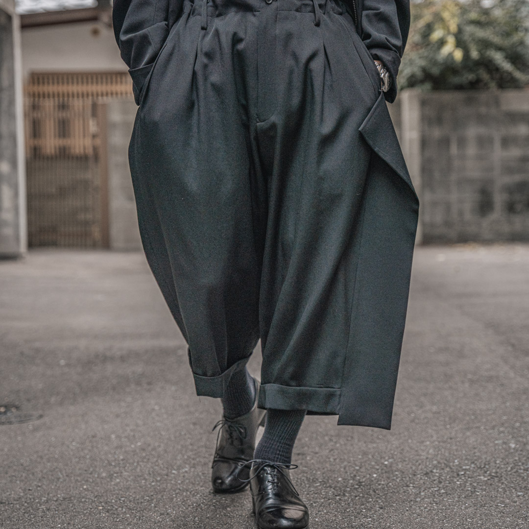 Y's Yohji Yamamoto リネン混 マッキン サルエル パンツ YOHJI