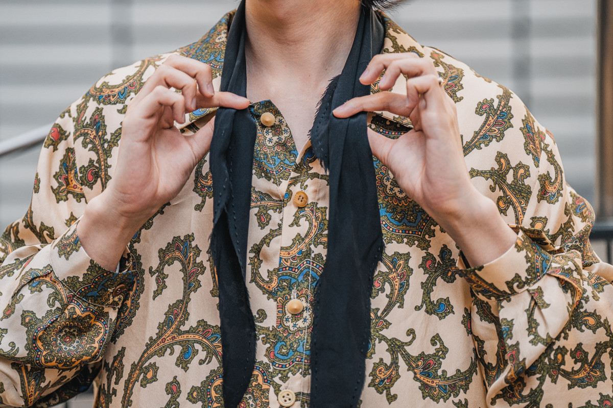 ARCHIVIO J.M.Ribot シルクスカーフ | HUES 福岡セレクトショップ