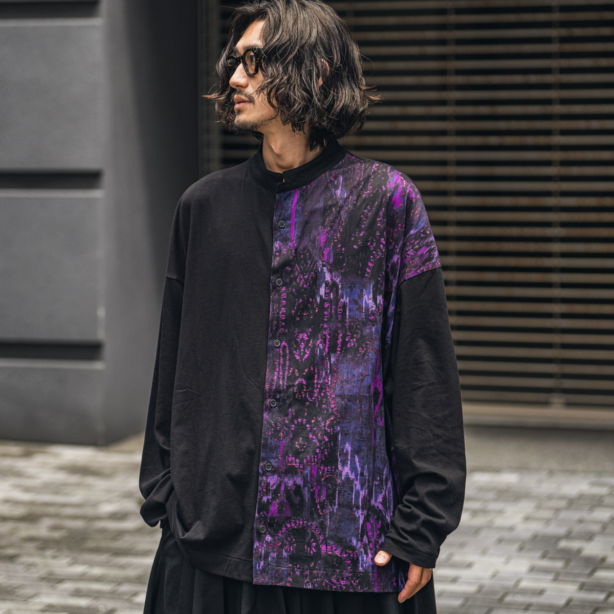 YOHJI YAMAMOTO パターンパネルカーディガン | HUES 福岡セレクトショップ