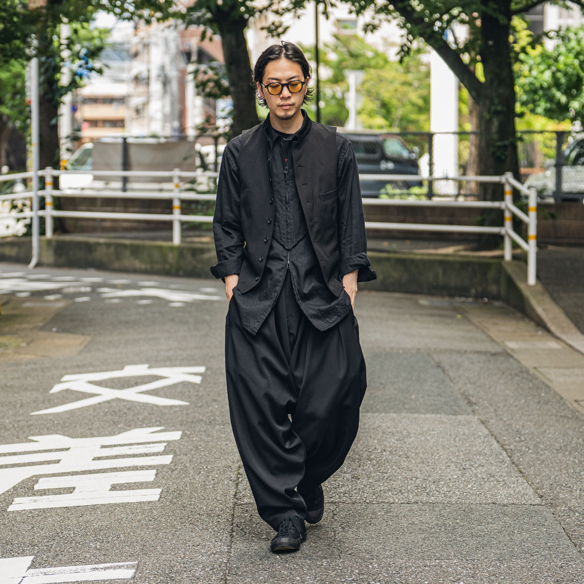 YOHJI YAMAMOTO 内ドレープパンツ | HUES 福岡セレクトショップ