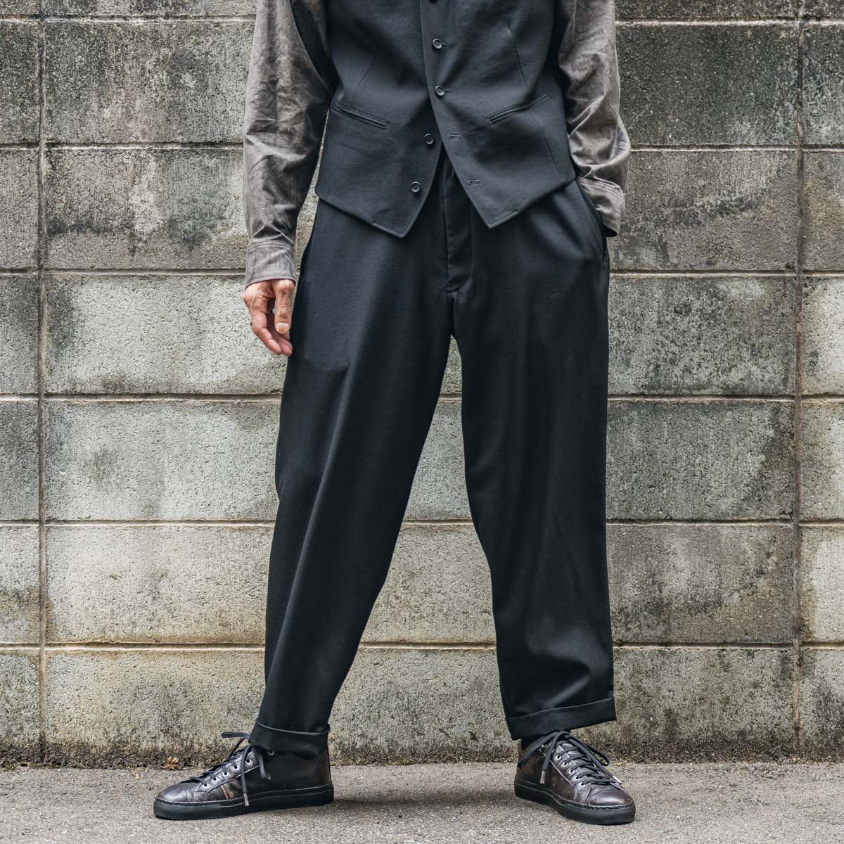 Y's for men 23AW ギャバジンステッチパンツ | HUES 福岡セレクトショップ