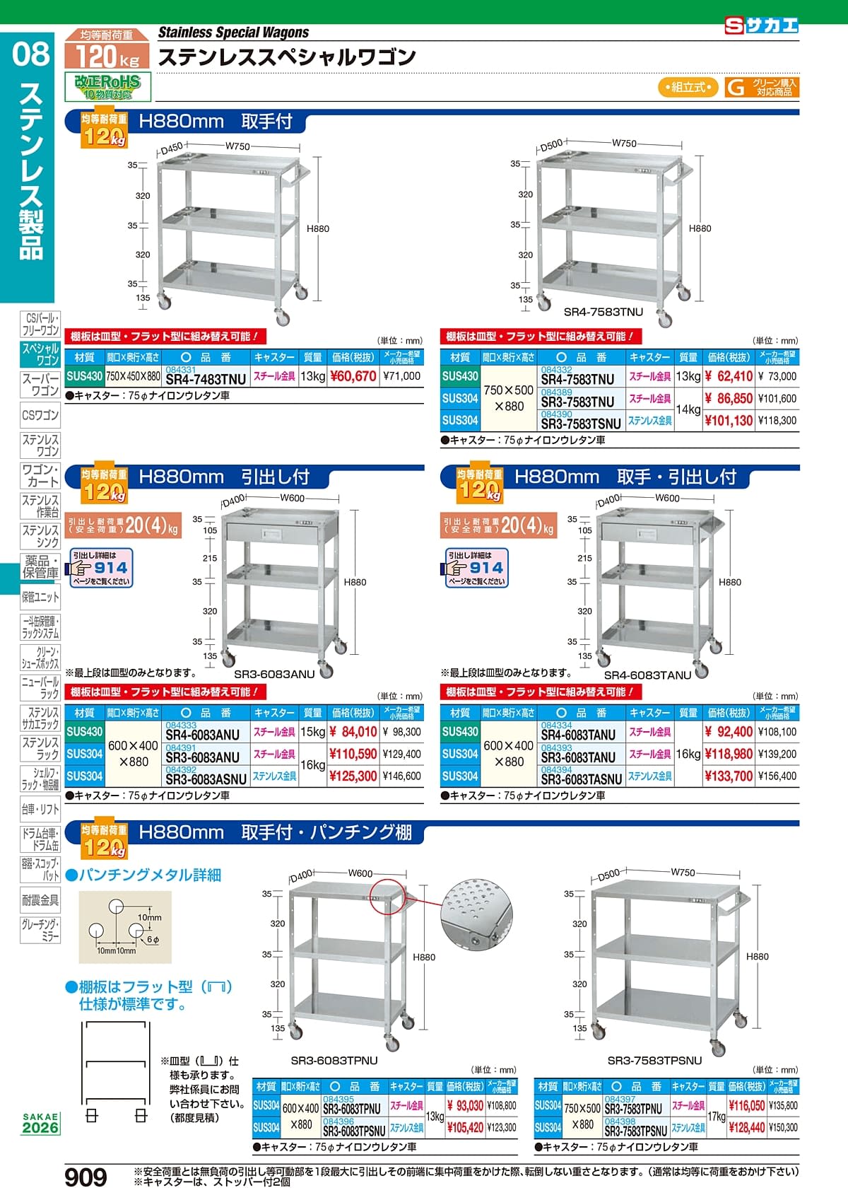 サカエ（SAKAE）カタログ P909 P910