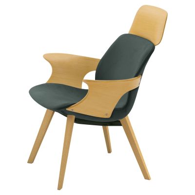 ミクシィ （木製脚） 木製アーム・バックレスト付｜アルティの木製椅子