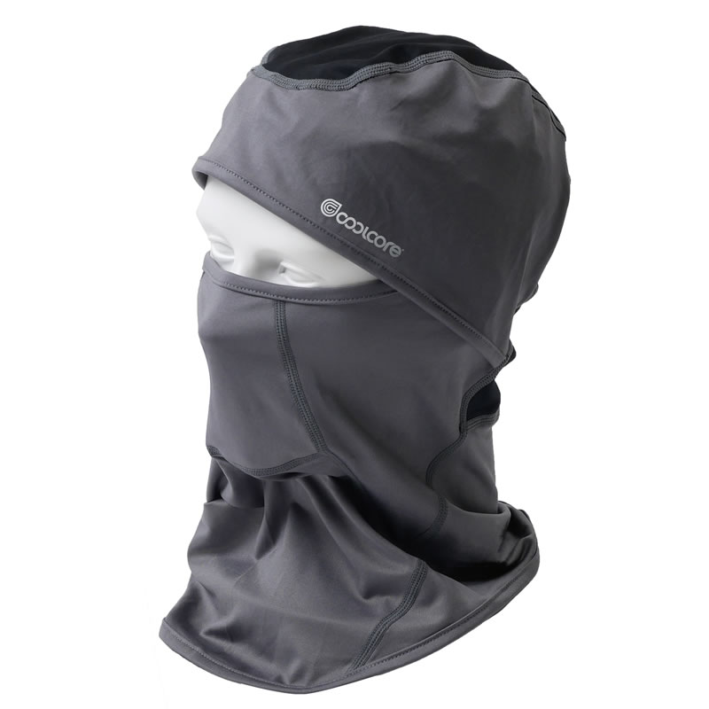 アイスバラクラバ グレー×ブラック - ミドリ安全の熱中対策