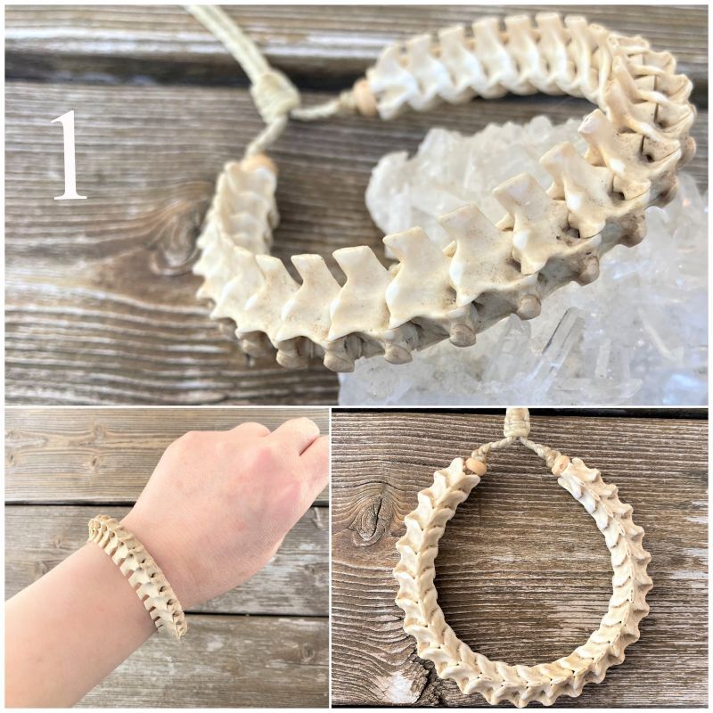 ヘビの骨】シンプルブレスレット - Hyo-tan