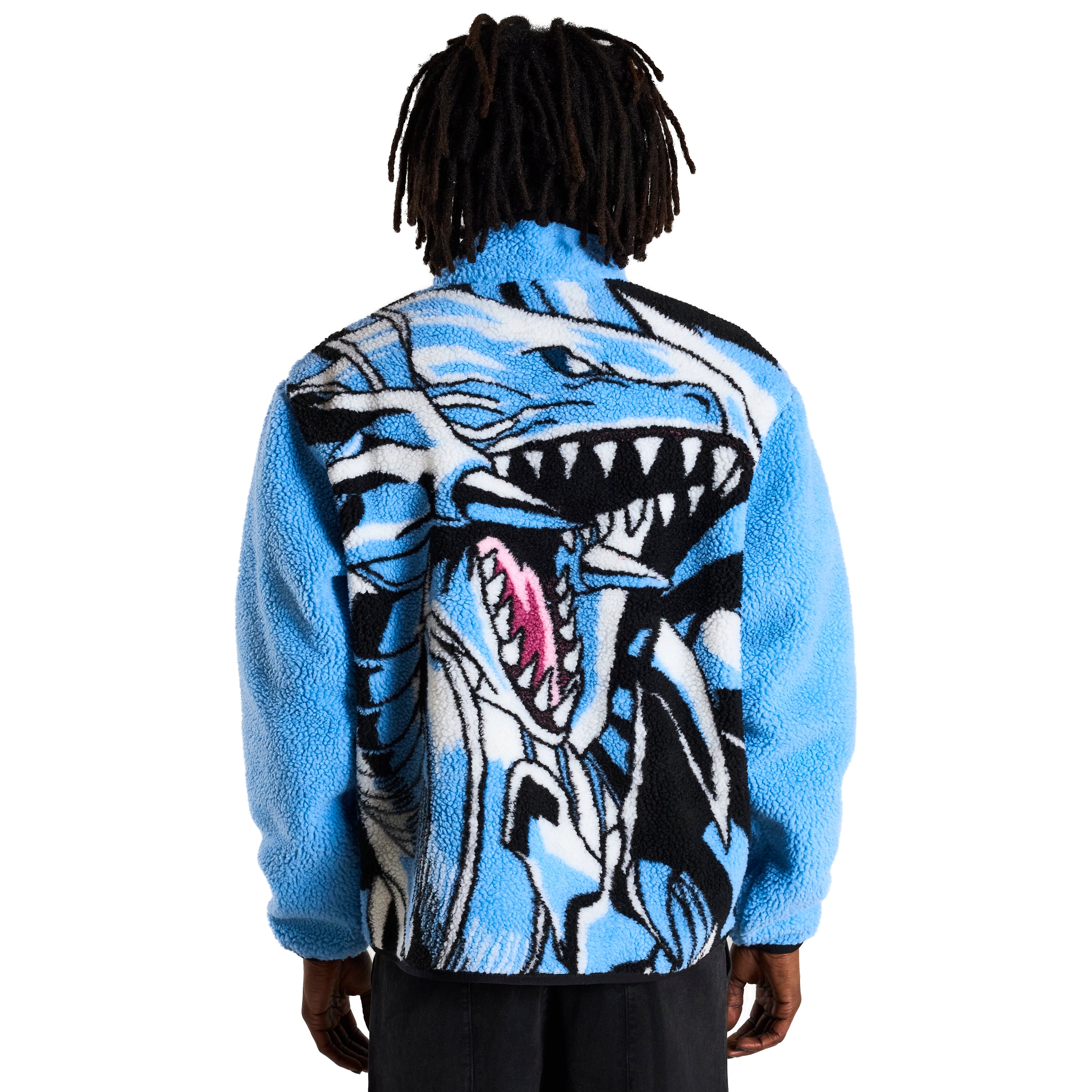 YUGIOH BLUE EYES SHERPA JACKET (LIGHT BLUE) – Hypland