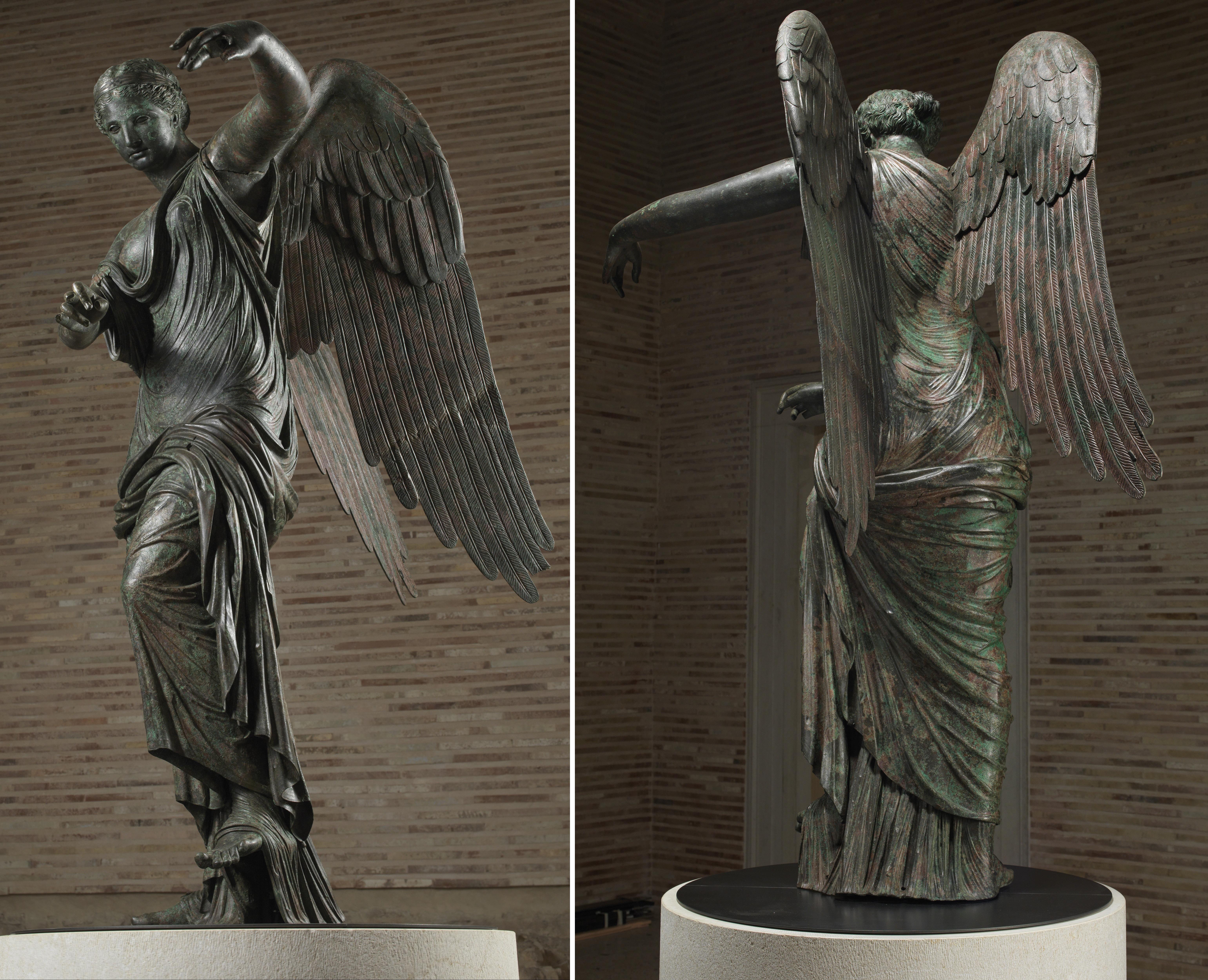 1826年にブレシアで発見されたこの勝利の女神像は、おそらく1世紀の第2