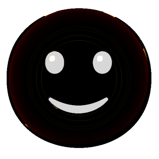 Black Smiling Face Noto Color Emoji : r/Emoji