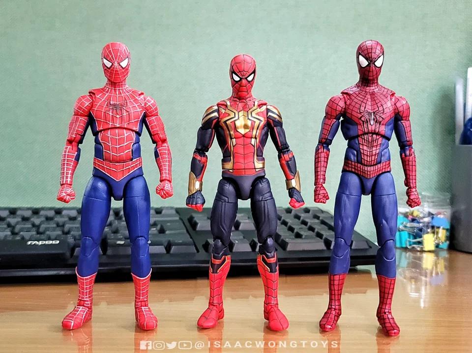 手元にある Marvel Legends スパイダーマン：ノー・ウェイ・ホーム 3体