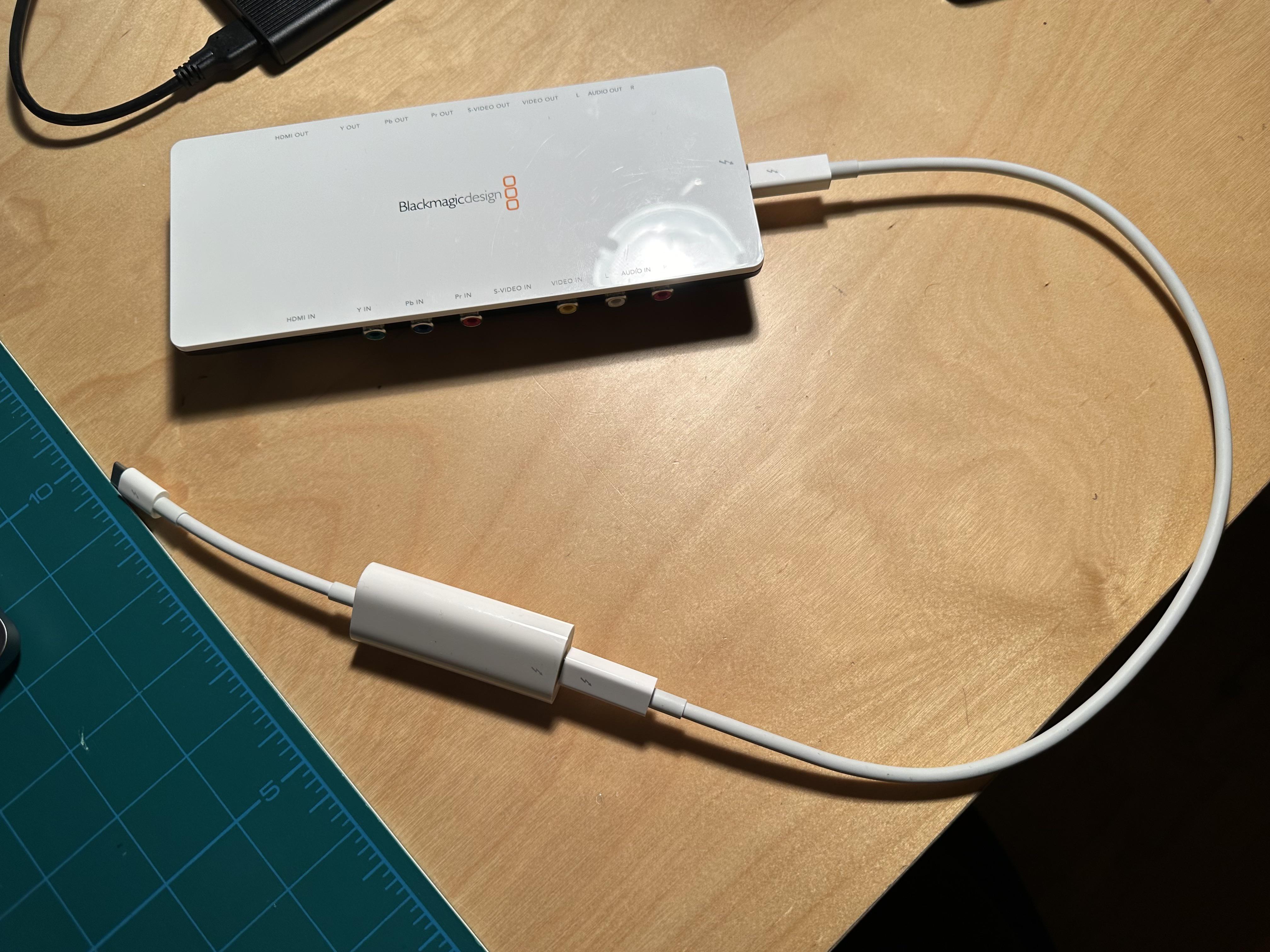 Best Way To Connect Blackmagic Intensity Shuttle Thunderbolt to