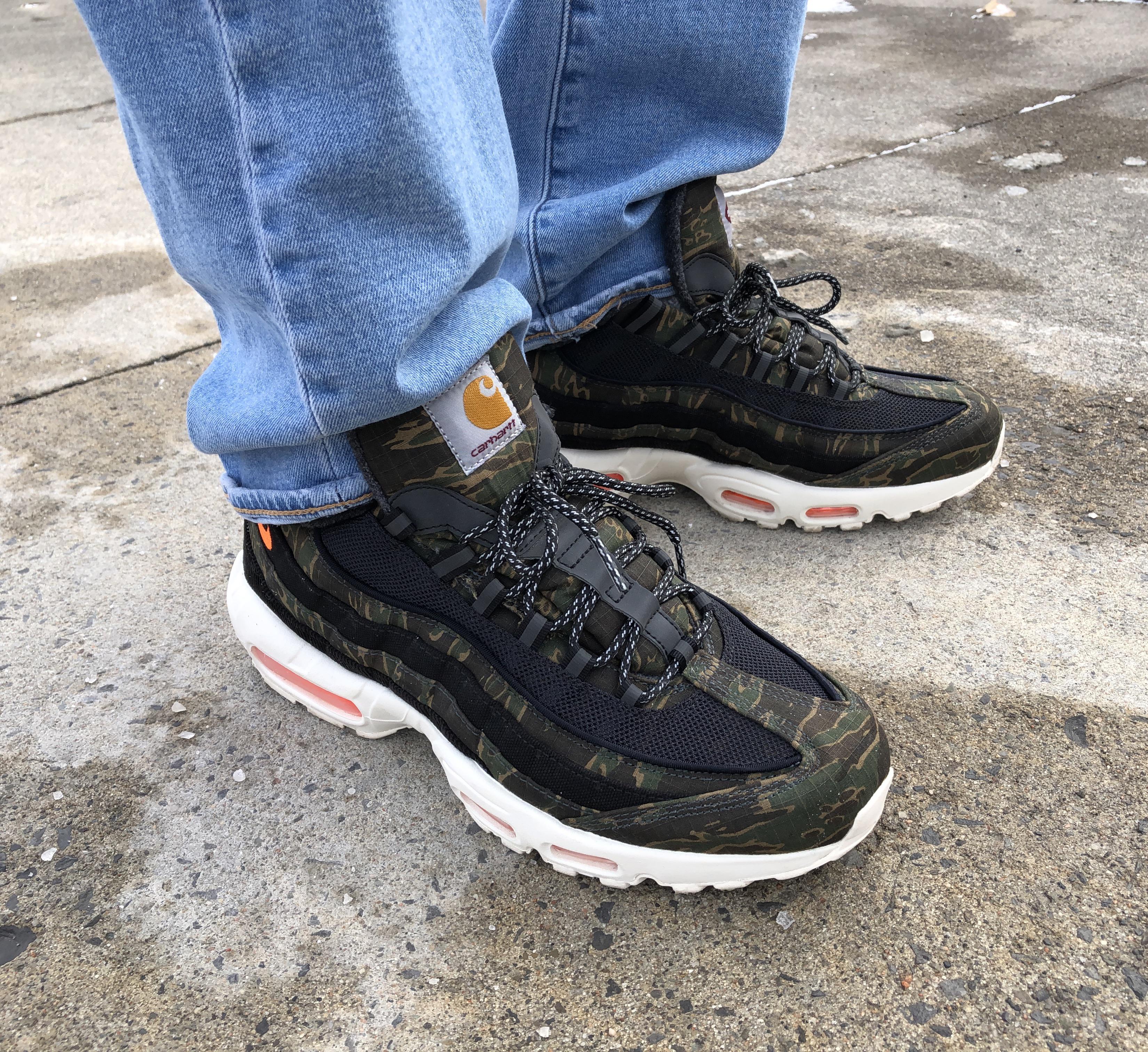 Carhartt WIP Air Max 95s. I wish I got the Vandals from this pack