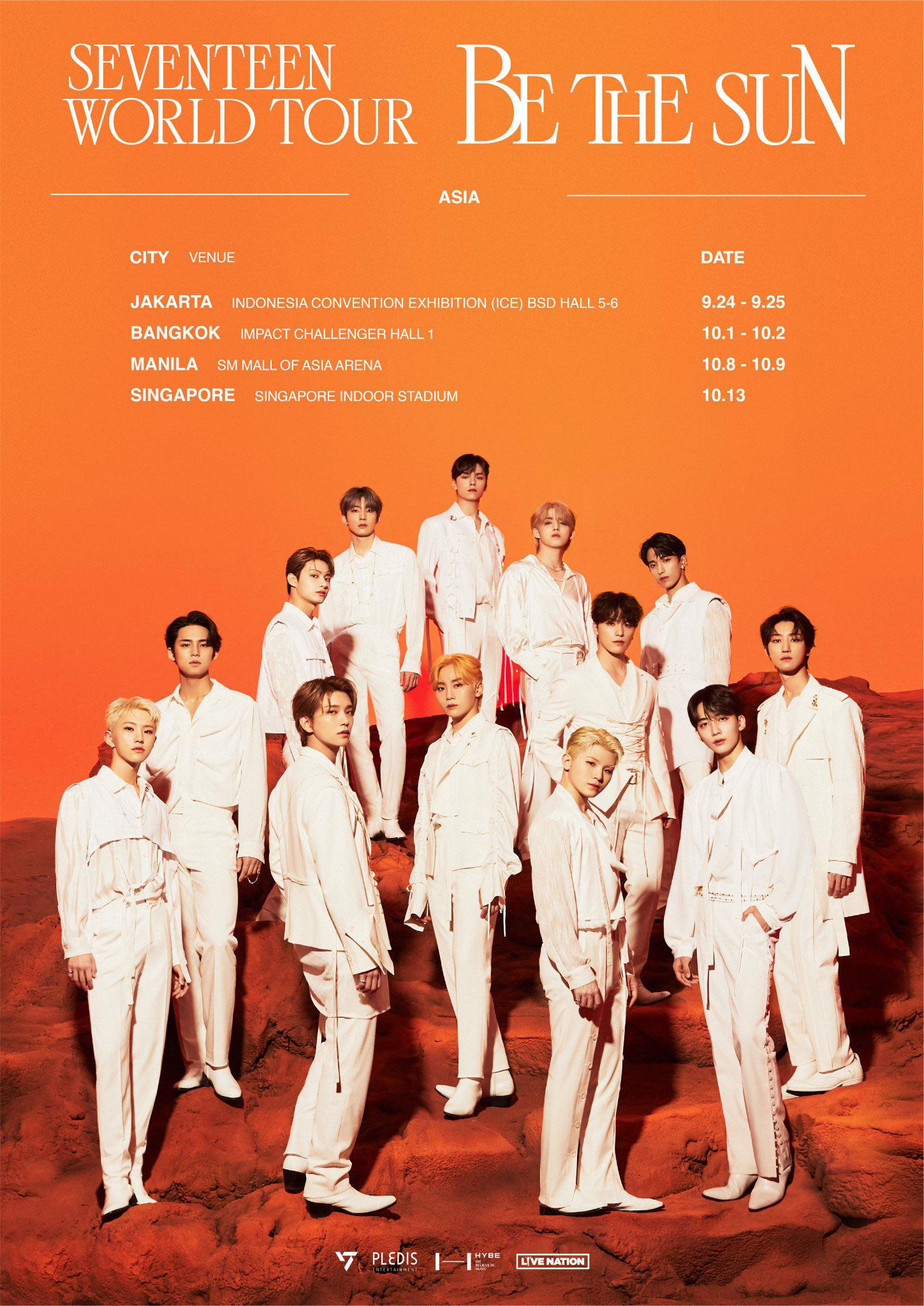 SEVENTEEN WORLD TOUR [BE THE SUN] - ASIA : r/seventeen