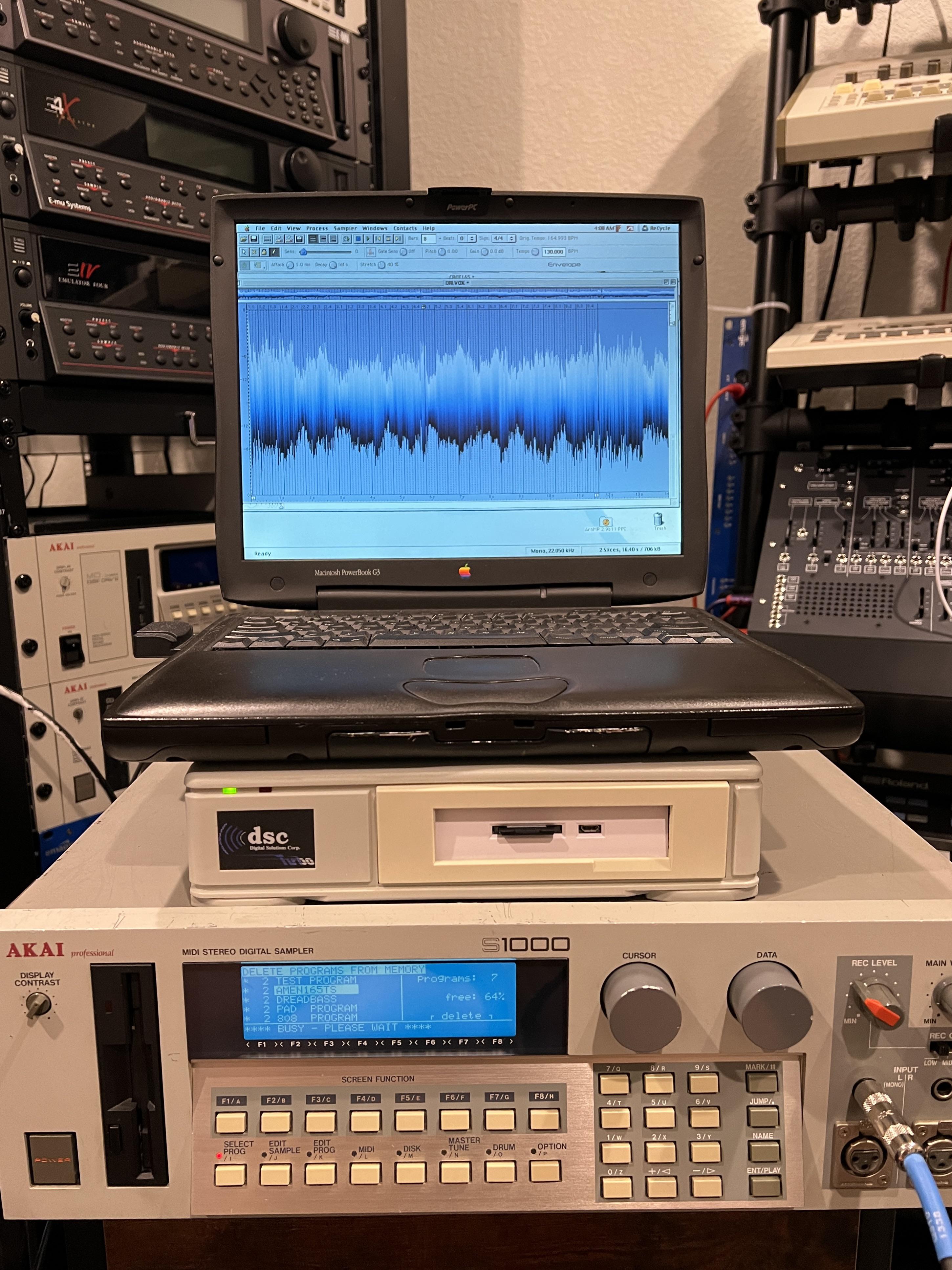 整備後に Akai S1000 を再訪。 : r/synthesizers