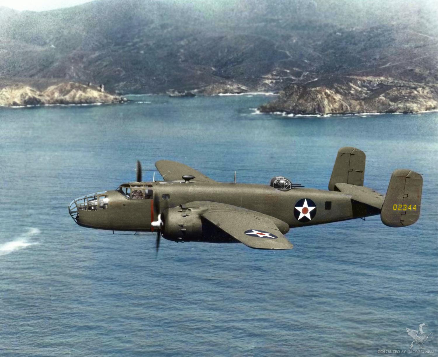North American B-25 Mitchell 40-2344 Flown By Jimmy Doolittle Over