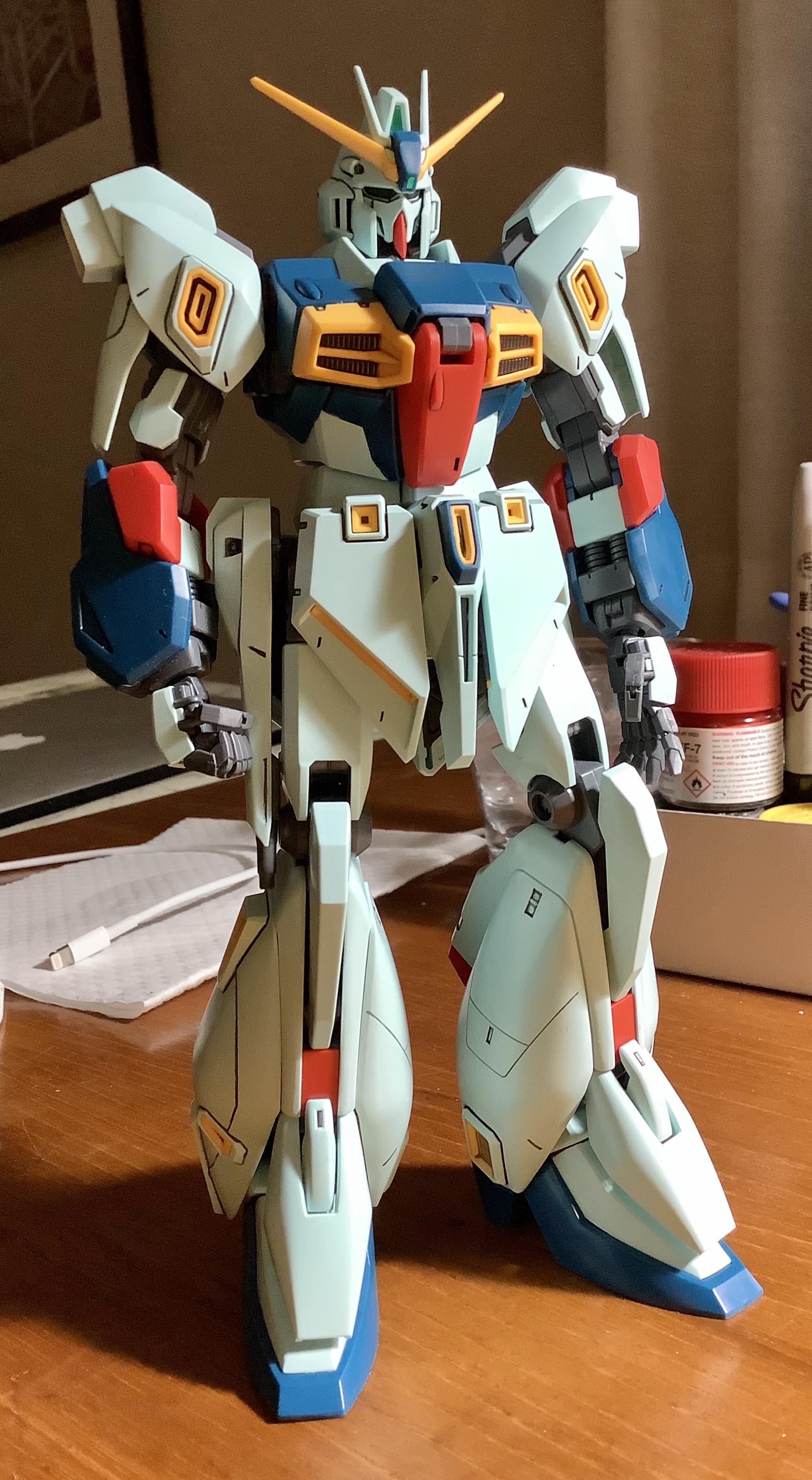 MG RGZ-91B Re-GZ Custom. Backpack and weapons still to go. : r/Gunpla