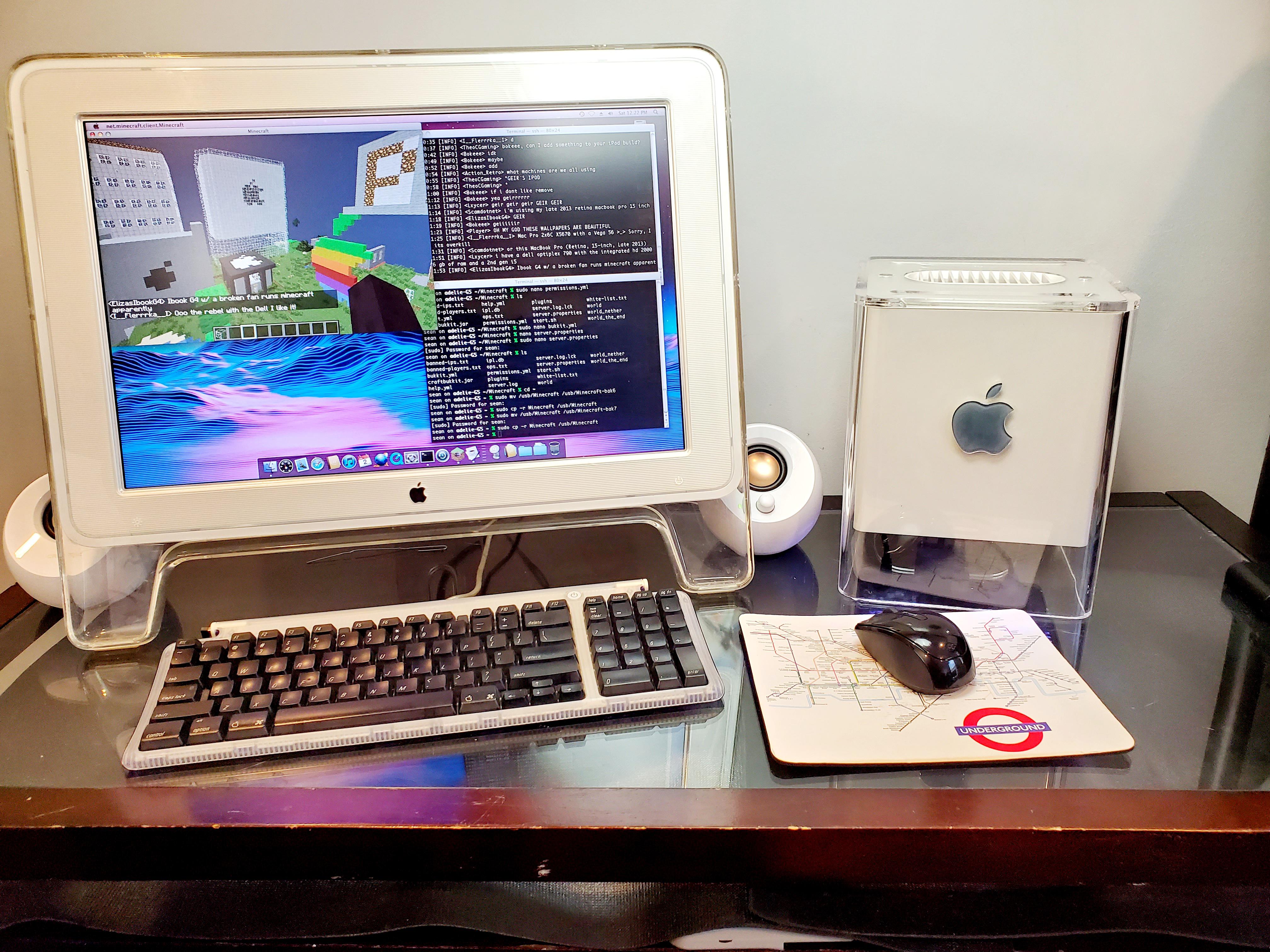 I tuned my G5 into a Minecraft server for PowerPC Macs using