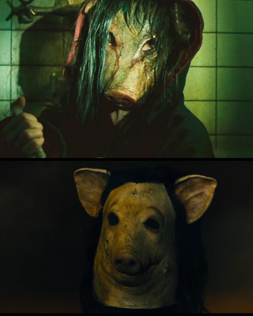 クラシックな豚マスクと新しいソウXの豚マスクの比較。 : r/saw