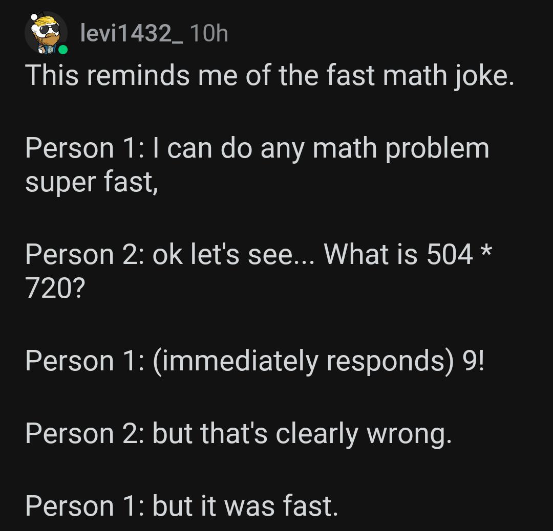 Technically the truth : r/unexpectedfactorial