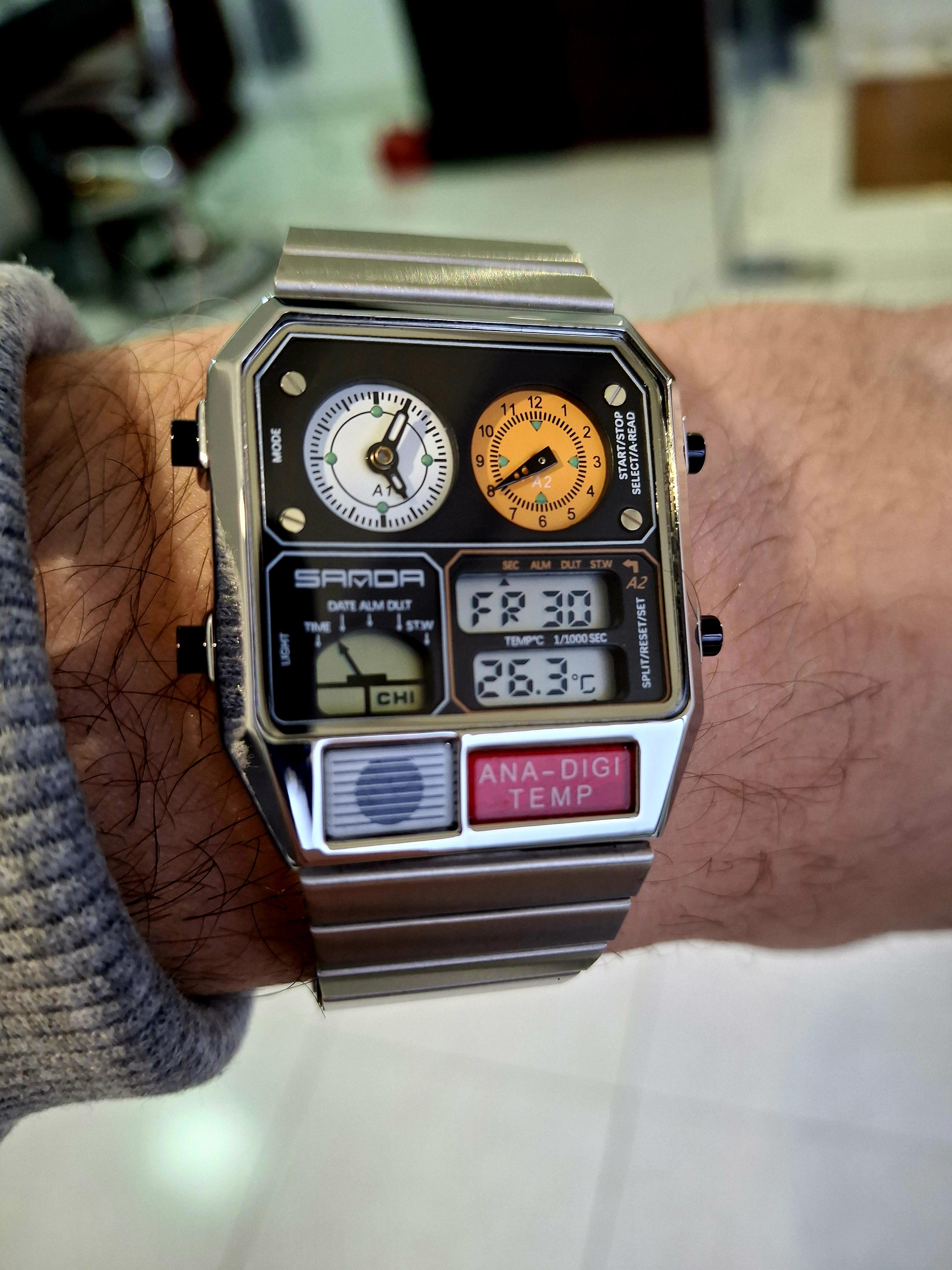 I wanted a Casio, but got a Sanda 3192 instead : r/ChineseWatches