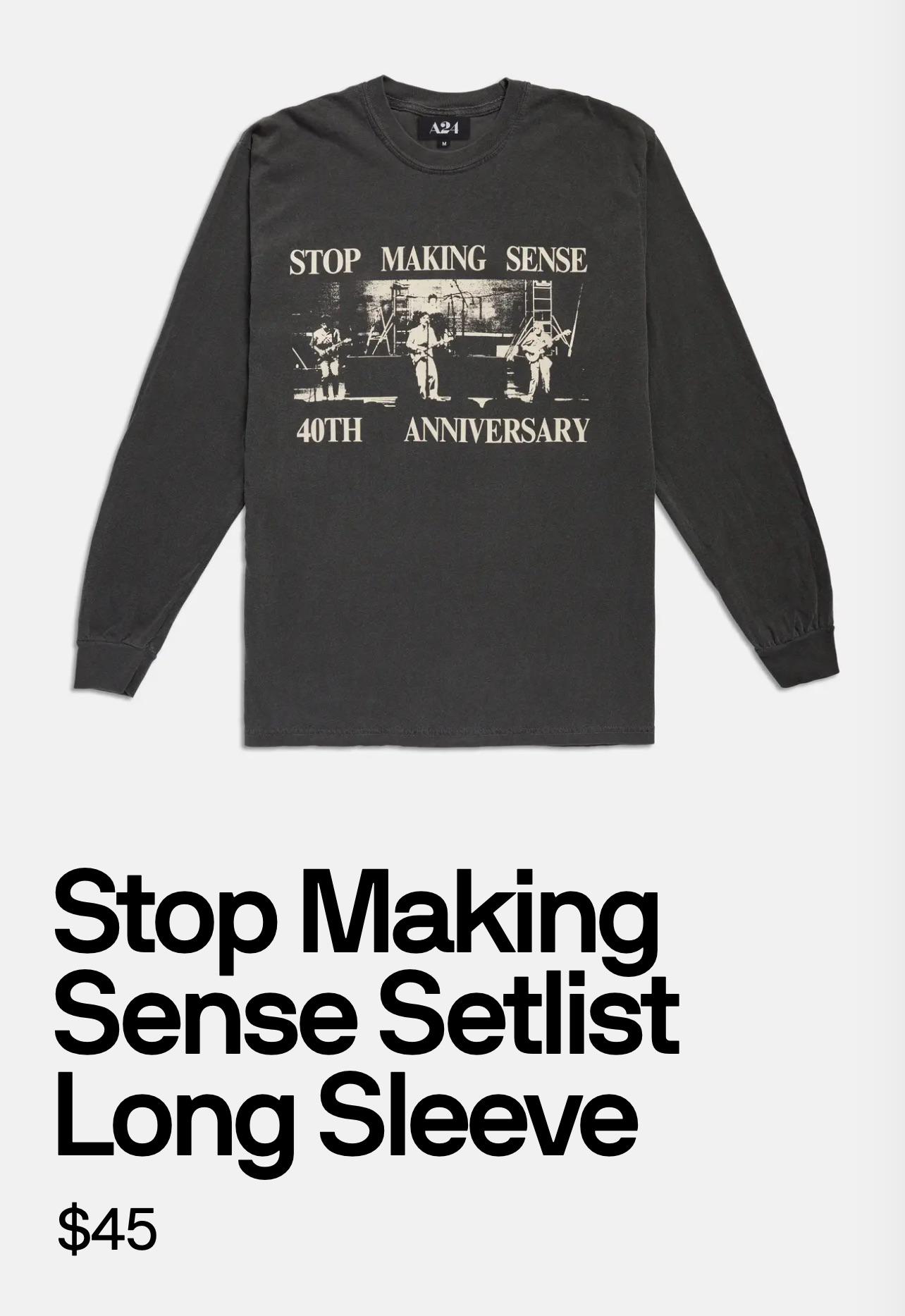 Stop Making Sense Merch Trade : r/A24