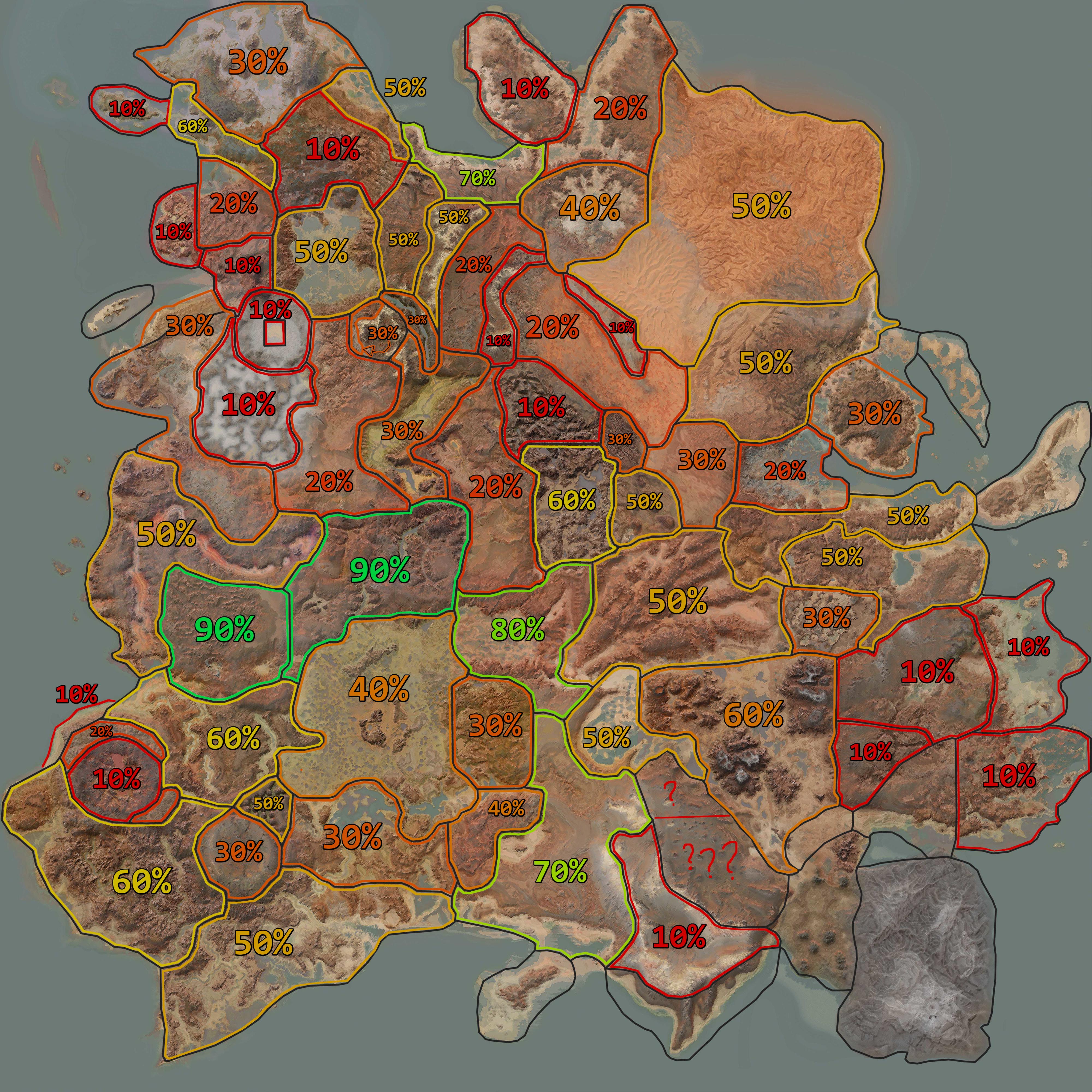 my general understanding of the map in 388 hours : r/Kenshi