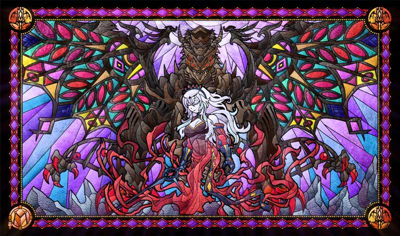 お気に入りラインナップ！ - 俺作のステンドグラスプレイマット。お前