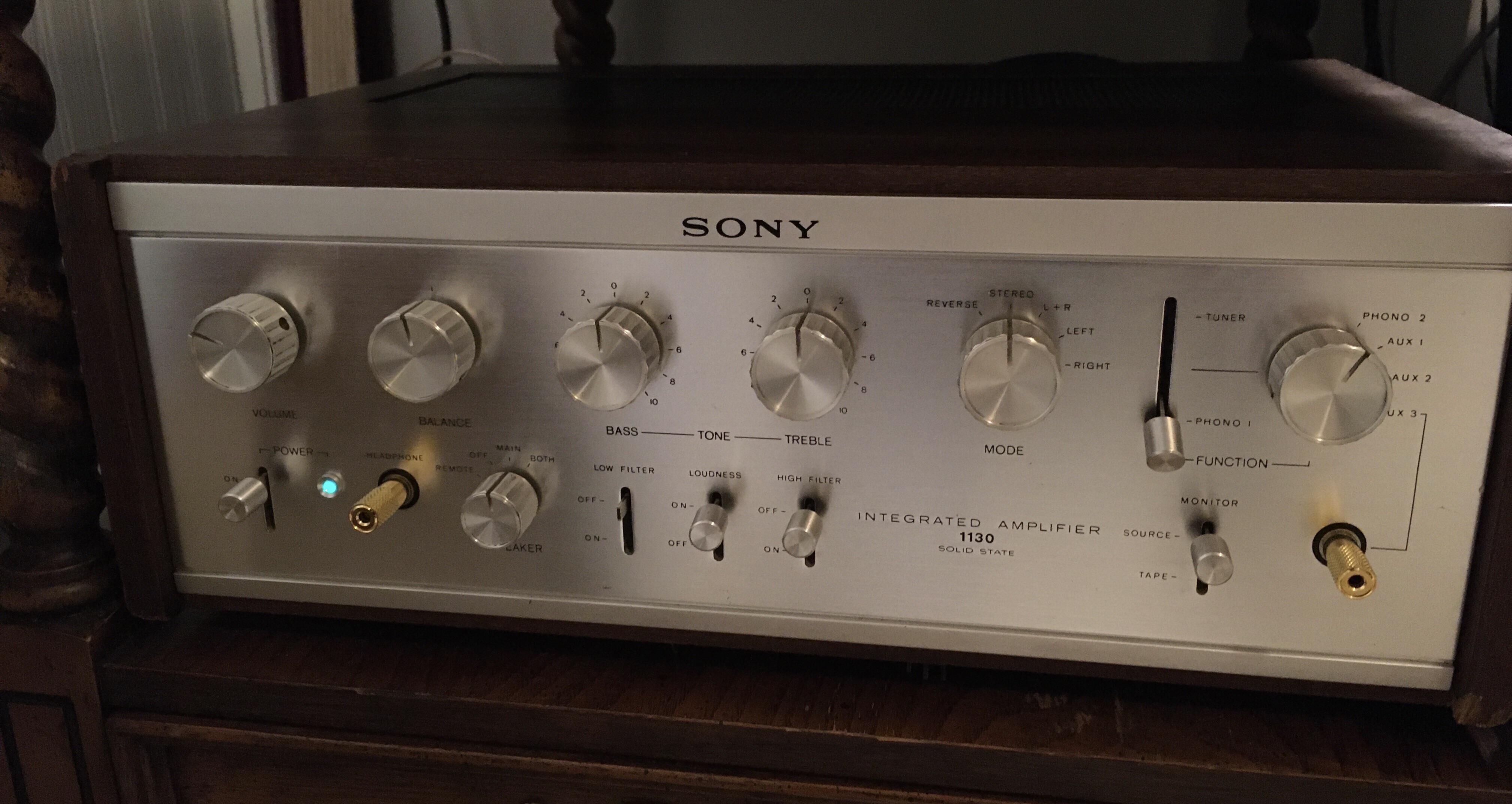 Finally found a double phono input amplifier - 1972 Sony TA-1130