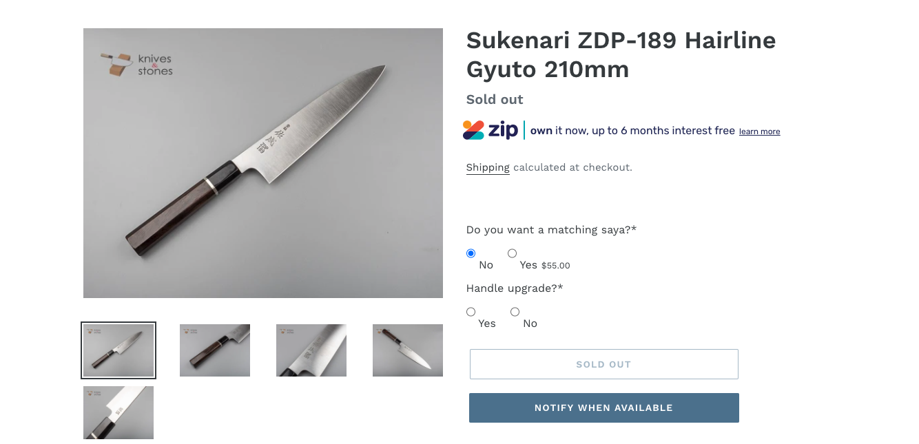Can anyone provide their experience on the Sukenari ZDP-189 210mm