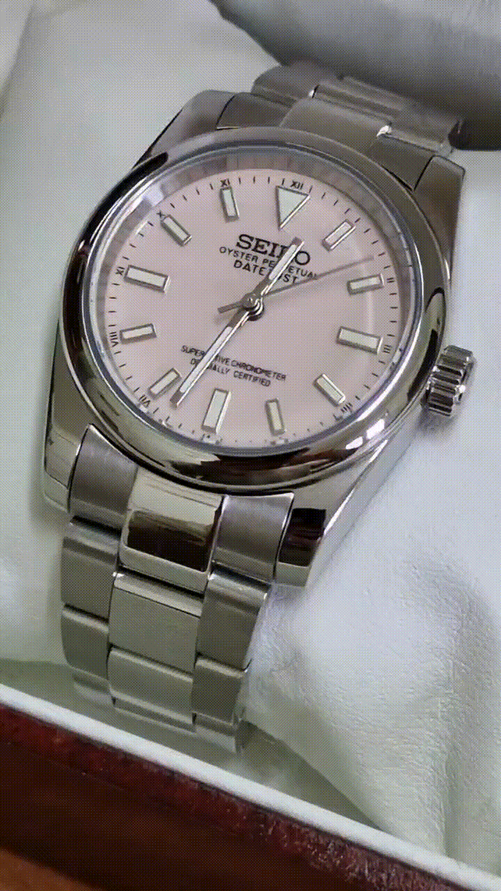 _^*様 シルバーホワイトダイヤル カスタムMOD VH31/クォーツ _^*様