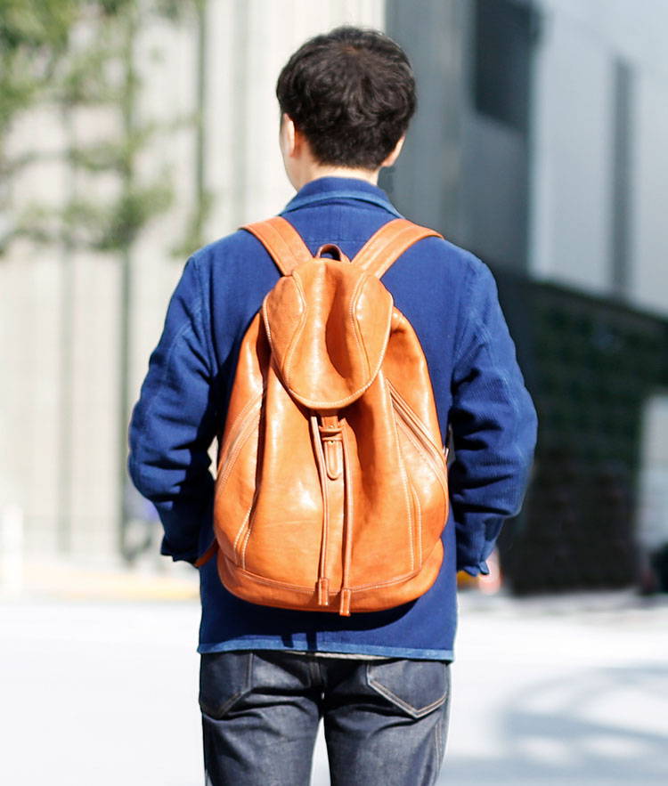 スタッフ愛用品 トーンオイルヌメ ソフトバックパック/土屋鞄製造所