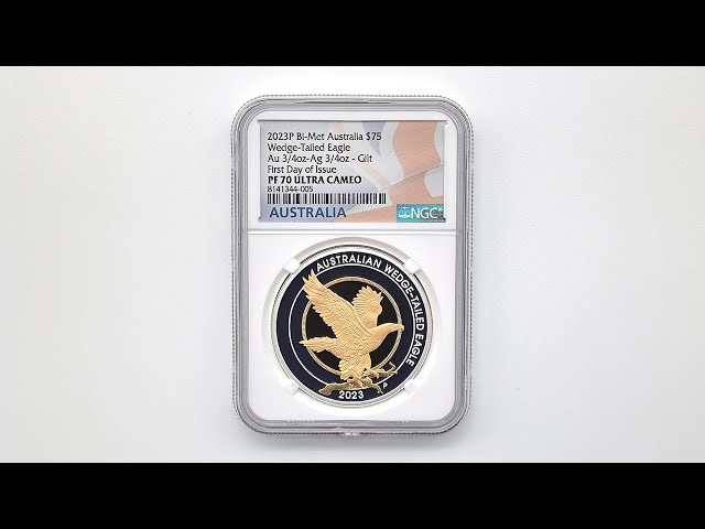 2023 オーストラリア オナガイヌワシ 75豪ドル バイメタル貨 1.5オンス