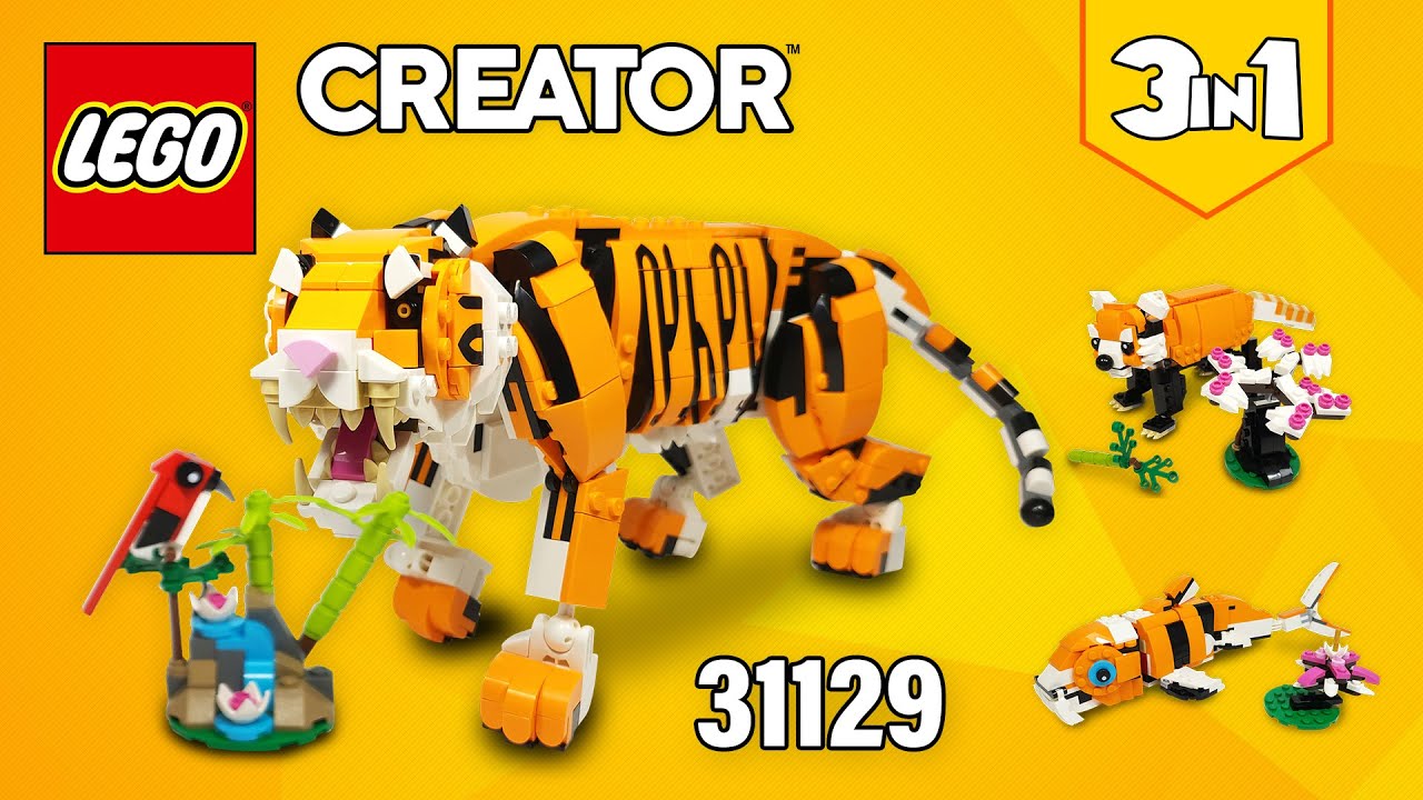 LEGO® Creator 3in1 Majestic Tiger (31129)[755 pcs] Red Panda & Koi