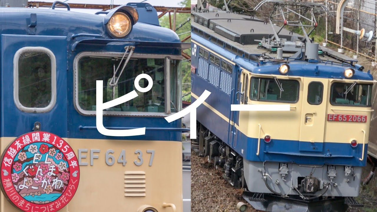 AW-2ホイッスル15連発】EF64-0&1000番台・EF65-2000番台 電気機関車 気