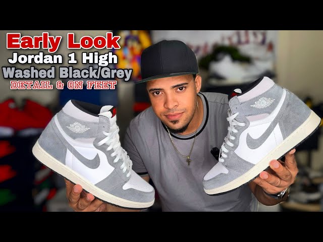 Early Look 👀 Jordan 1 High Washed Black & Smoke Grey - Review