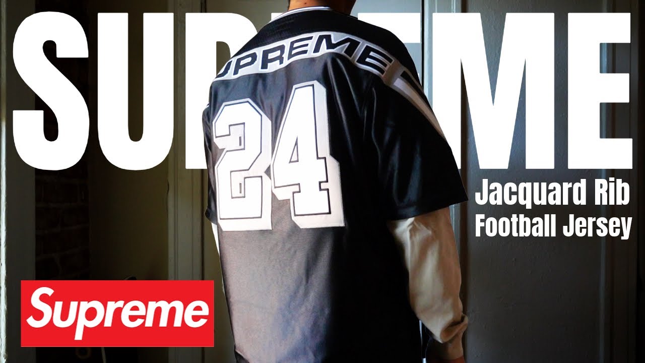 Supreme Jacquard Rib Football Jersey UNBOXING & REVIEW - YouTube