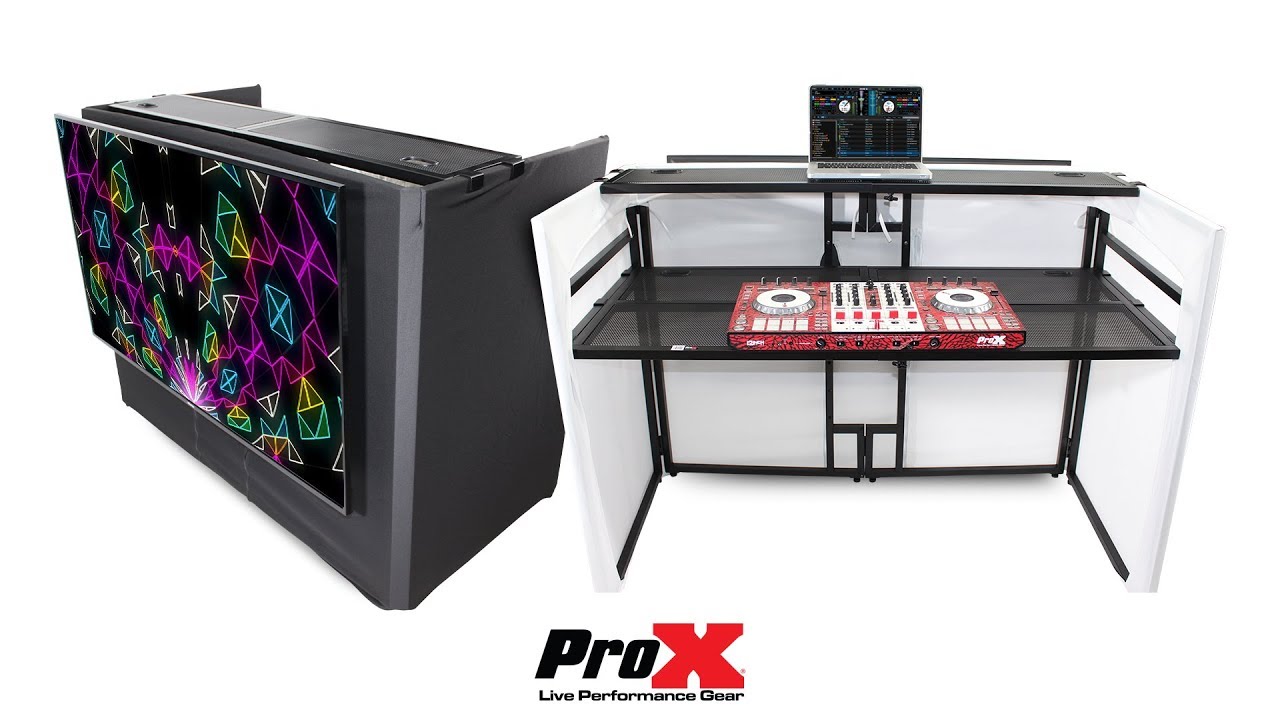 ProX XF-MESA MEDIA MK2 DJ Facade Table Workstation