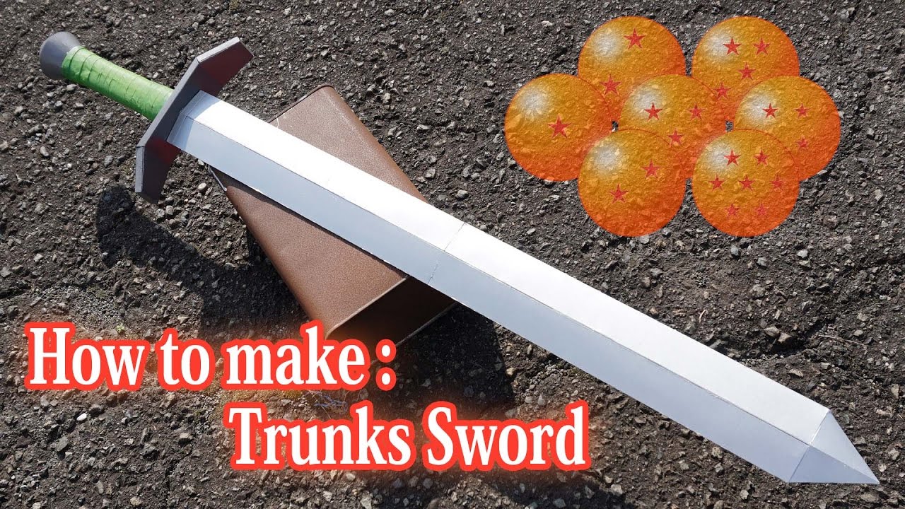 トランクスの剣の作り方】未来トランクス編 // How to make : Trunks