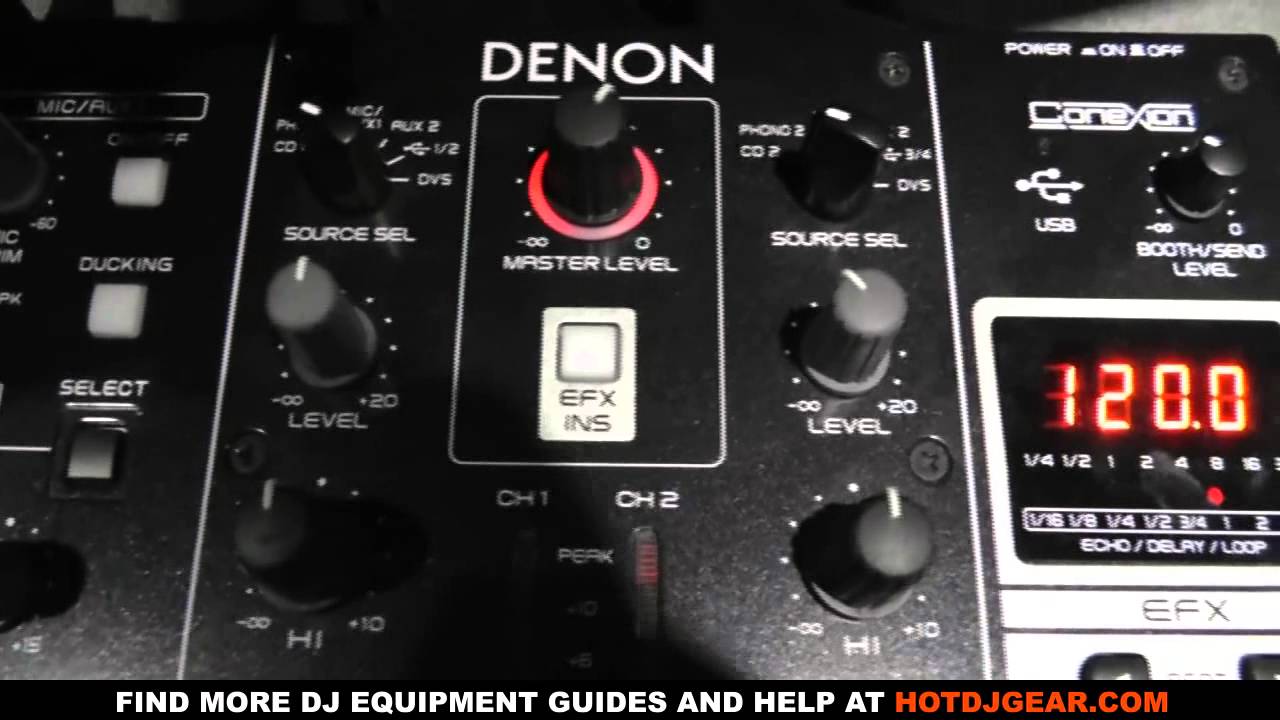 Denon DNX 600 2 Channel Mixer Review - YouTube