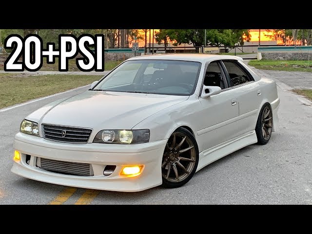 MAX BOOST IN THE JZX100 CHASER - YouTube