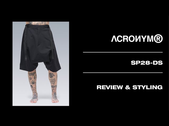 ACRONYM SP28-DS | Review & Styling | Water-Wicking Shorts - YouTube