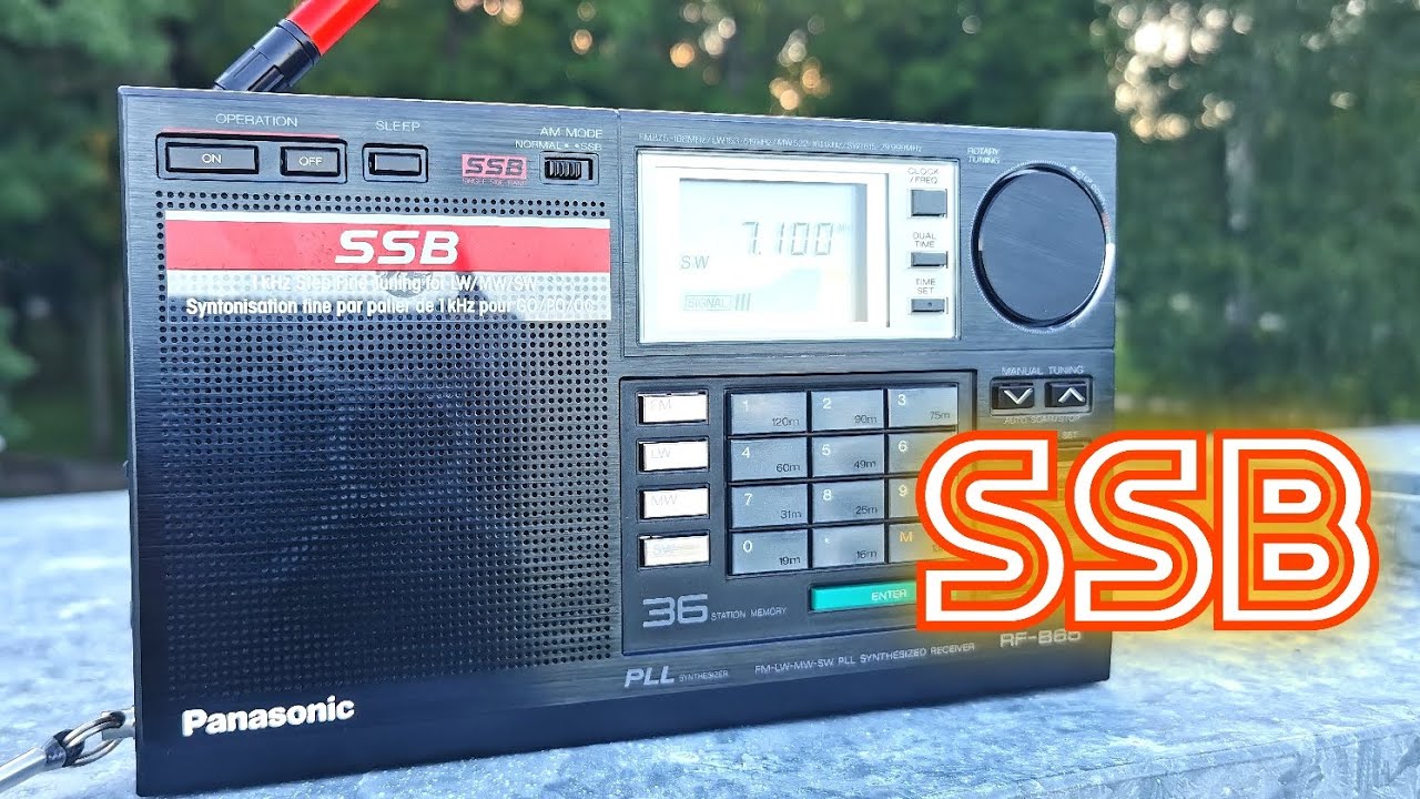 Panasonic RF-B65 on Single Side Band 15 and 20 meters - YouTube