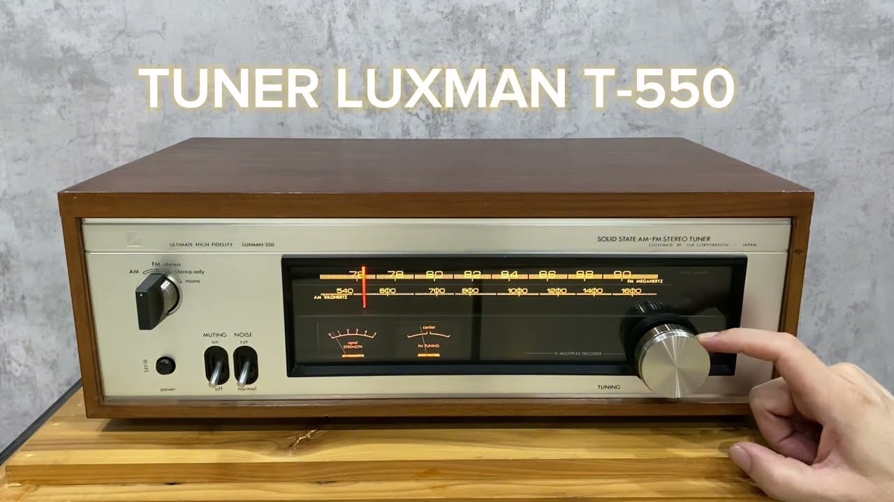 TUNER LUXMAN T-550 - YouTube