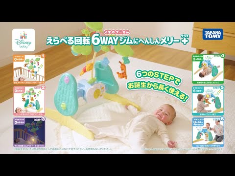 Merry Plus Winnie the Pooh, a 6-way selectable gym that can be
