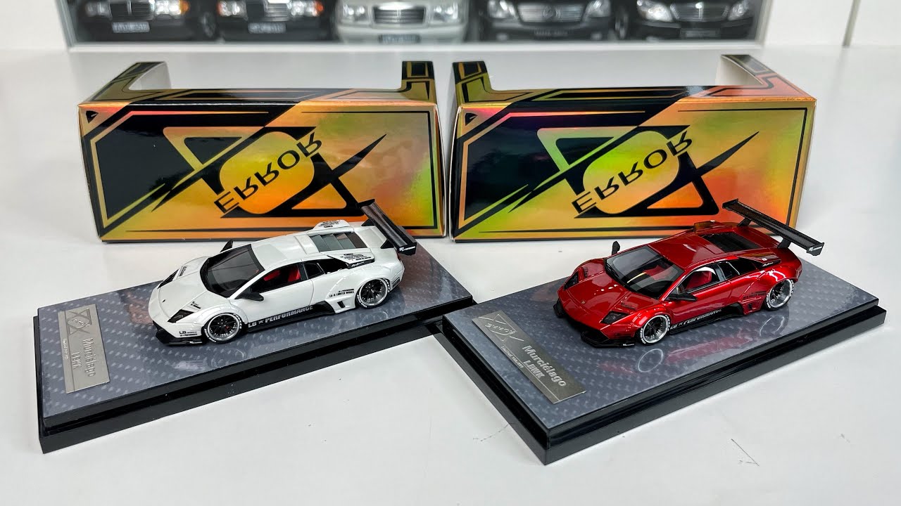 1:64 Lamborghini Murcielago Liberty Walk (white & red) - Error404